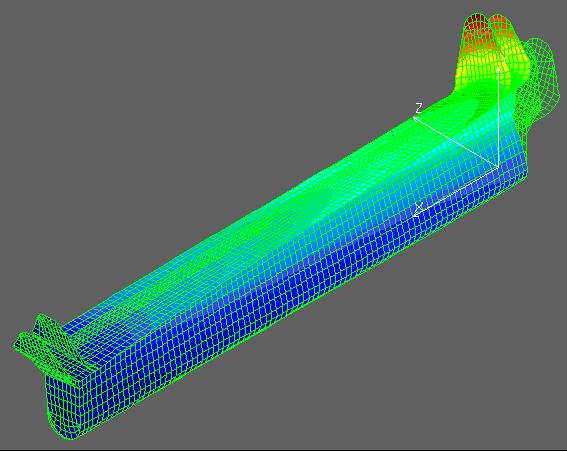 barra torsione auto competizione mesh FEA